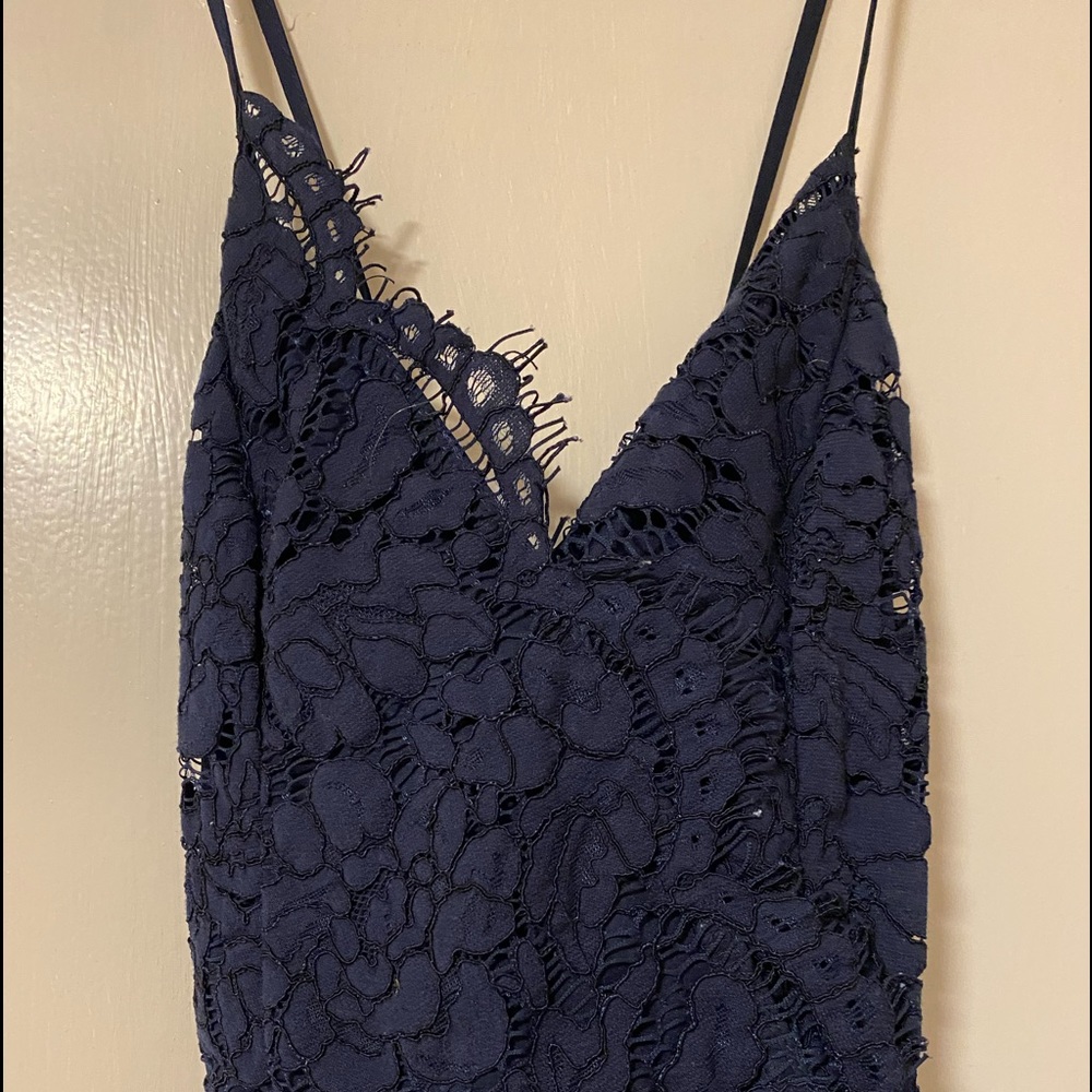 Lulus Navy blue lace dress